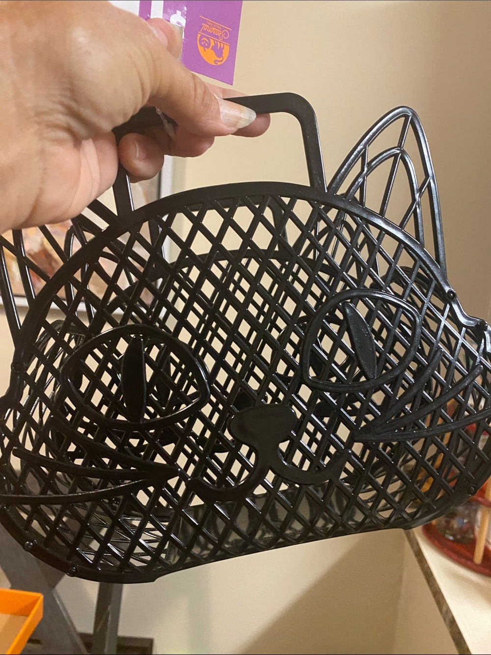 Black Woven Basket-Style Women's Accessory